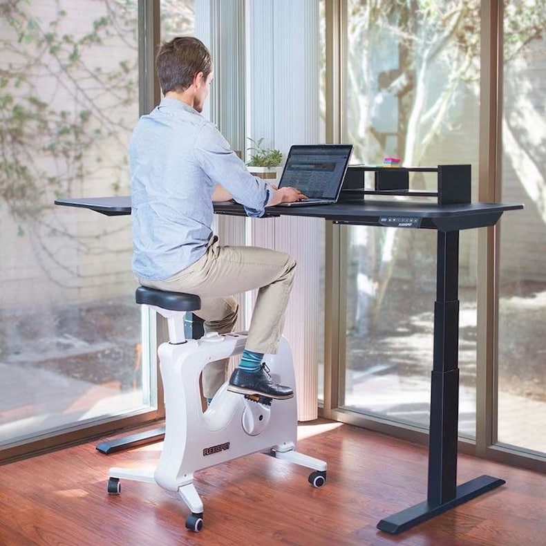 Best exercise bike desk hot sale